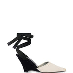 Espadrilles les espadrilles high in avorio e nero Jacquemus - donna 
