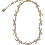Collana con fiocco in oro Self-portrait - donna 