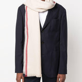 Sciarpa con bordi sfrangiati in beige Brunello cucinelli - uomo 