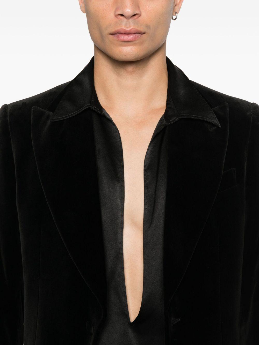 Blazer monopetto in nero Lardini - uomo 