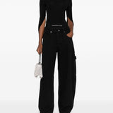 Top a maniche lunghe unite dietro in nero Alexander wang - donna 