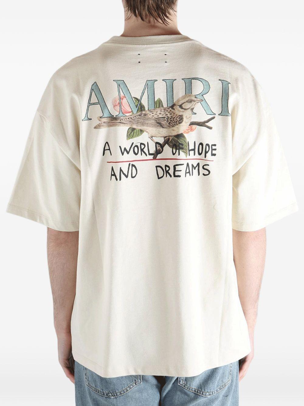 Camicia con stampa in beige Amiri - uomo 