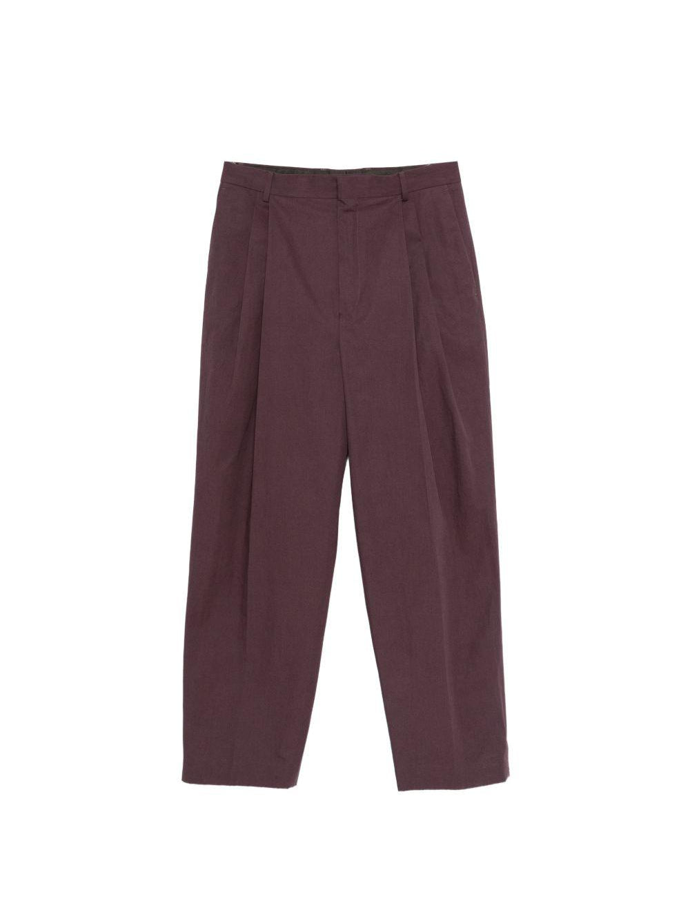 Pantaloni Phoenix con pieghe in viola Dries van noten - uomo 