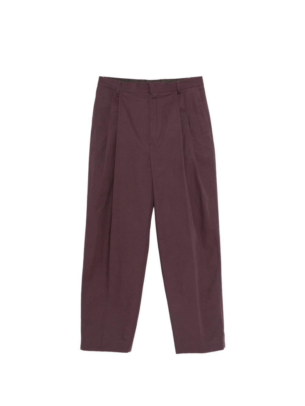 Pantaloni Phoenix con pieghe in viola Dries van noten - uomo 