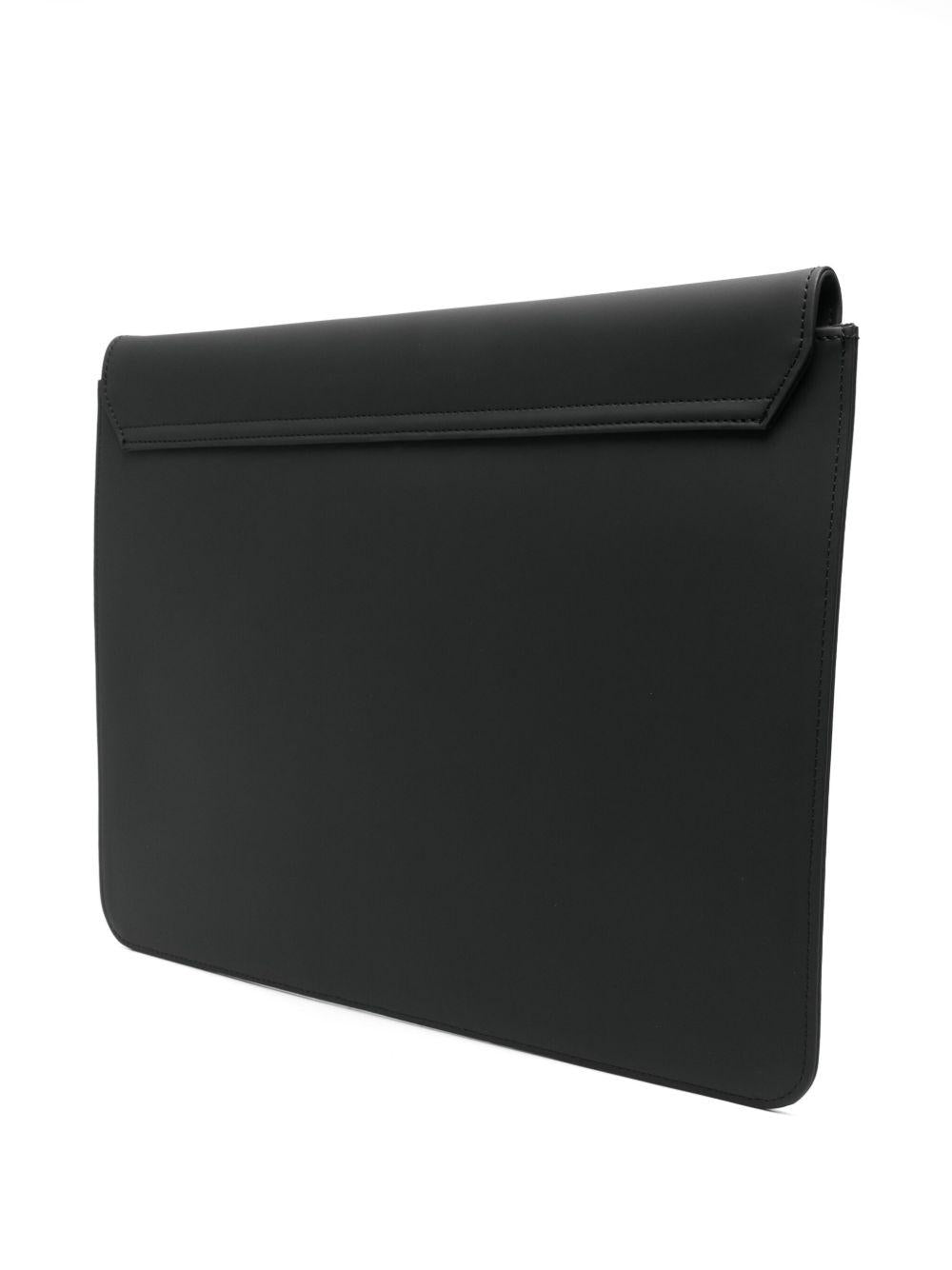 Borsa porta PC in nero Rains - unisex 