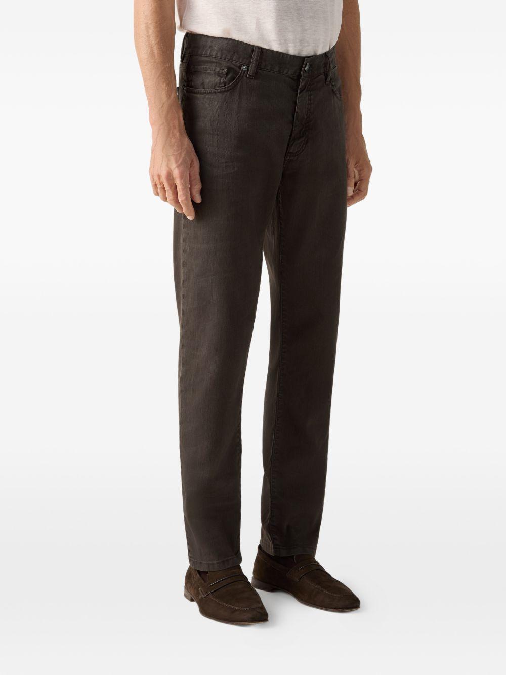 Pantaloni Stretch Roccia in nero Zegna - uomo 