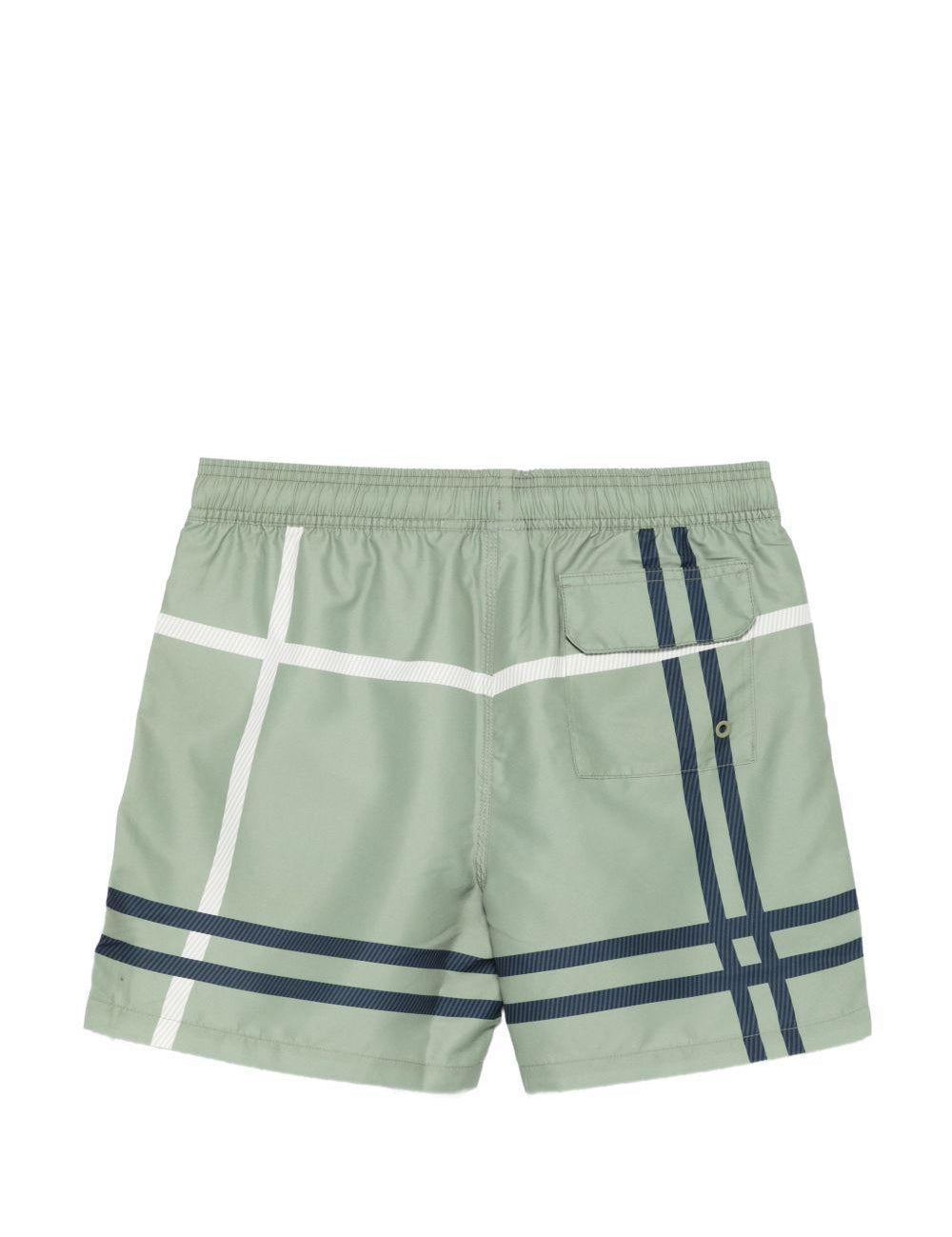 Costume da bagno con coulisse in verde Barbour - uomo 