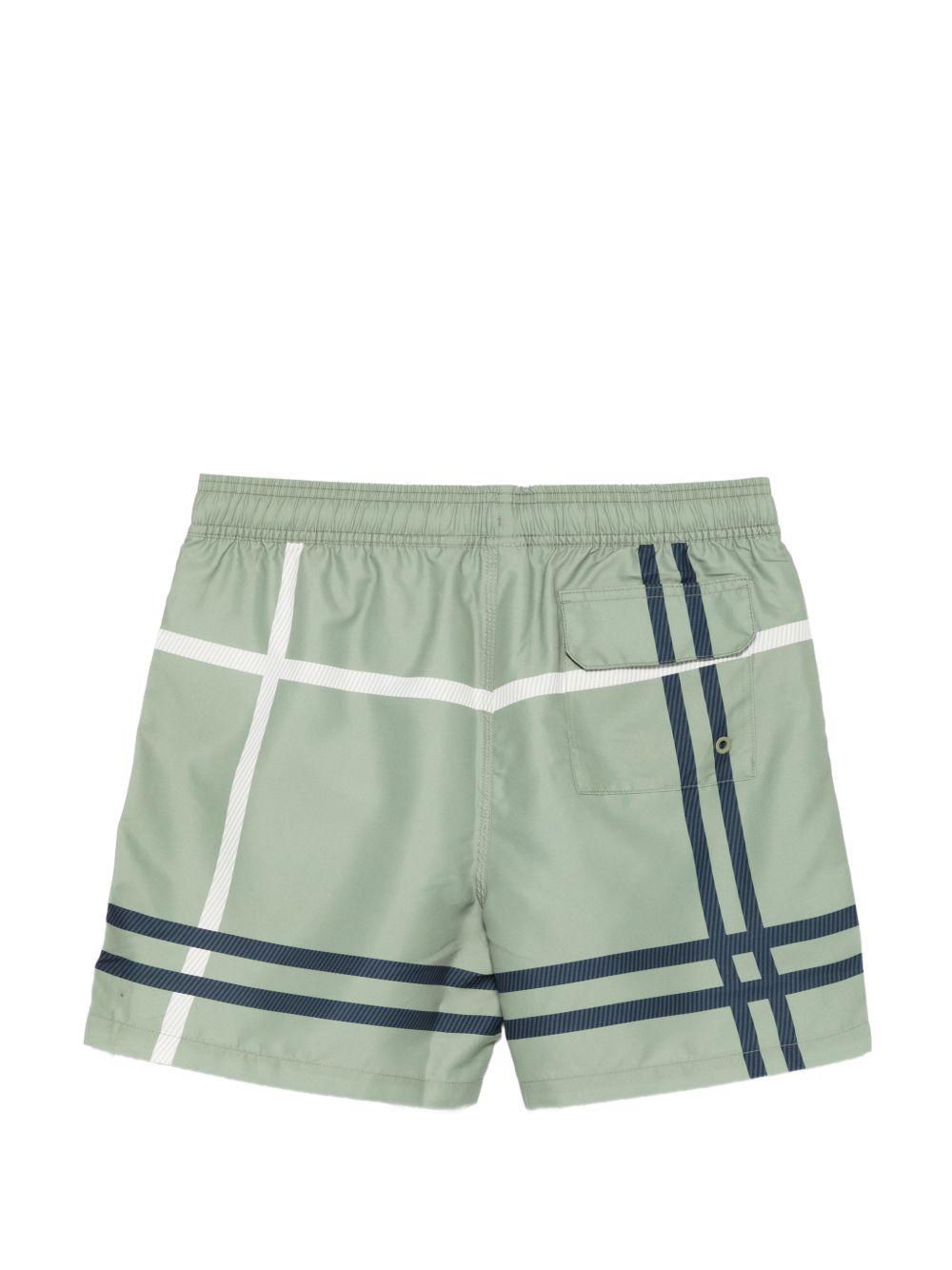 Costume da bagno con coulisse in verde Barbour - uomo 