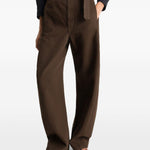 Jeans con cintura in marrone Lemaire - uomo 