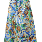 Gonna midi con paillettes multicolore Rabanne - donna 