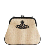 Clutch Orb in beige e nero Vivienne Westwood - donna 