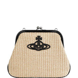 Clutch Orb in beige e nero Vivienne Westwood - donna 