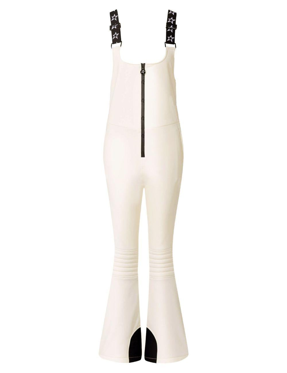 Pantaloni da sci a pannelli svasati in bianco Perfect moment - donna 