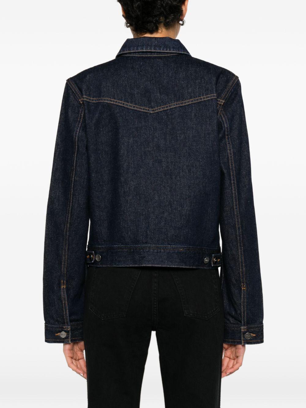 Giacca augustine in denim blu Khaite - donna 