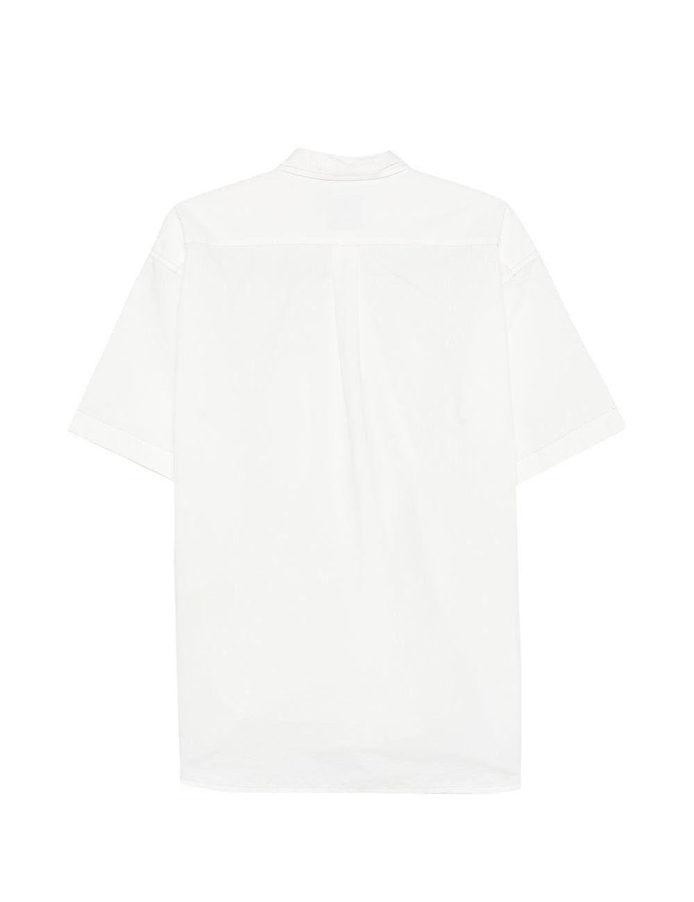 Camicia a maniche corte con moschettone in bainco And wander - uomo 