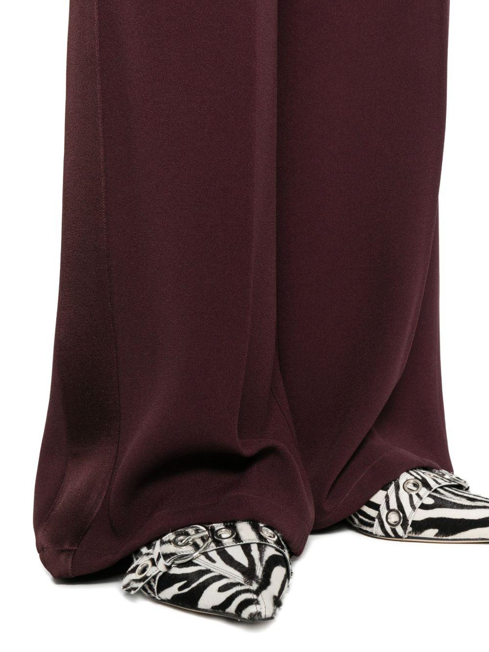 Pantaloni con inserti laterali in bordeaux Forte forte - donna 