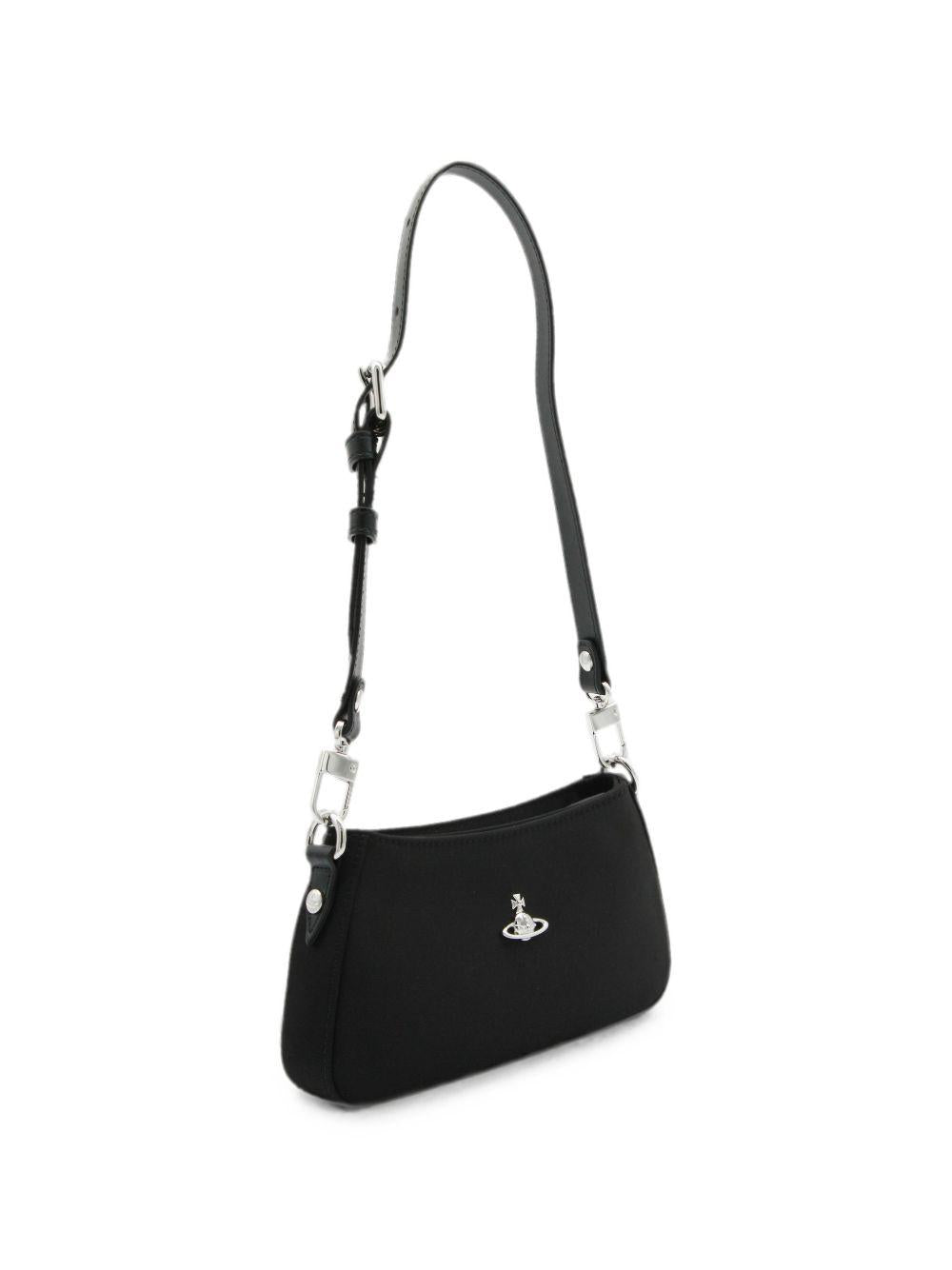 Borsa Tasha con logo Orb in nero 