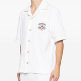 Camicia a maniche corte con stampa grafica in bianco Casablanca - uomo 