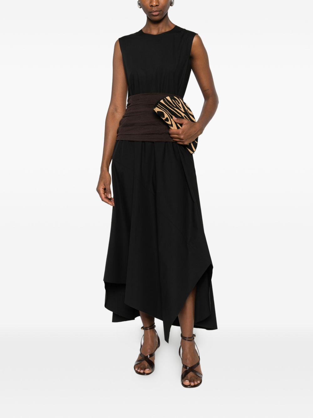 Abito midi smanicato in nero Tory Burch - donna 