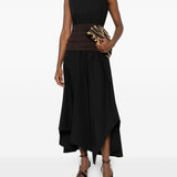 Abito midi smanicato in nero Tory Burch - donna 