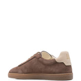 Sneakers in pelle scamosciata beige brunello cucinelli - uomo 