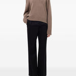 Maglione Polo boxy in beige Loulou De Saison - donna 