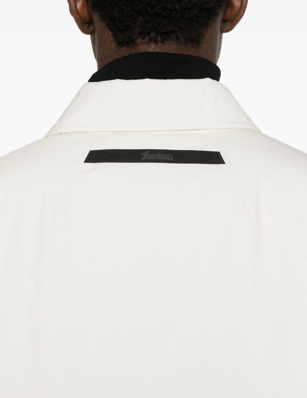 Cappotto monopetto in bianco Laminar - uomo 