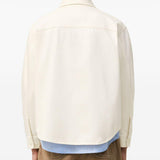 Giacca-camicia ami de coeur in avorio Ami Paris - uomo 