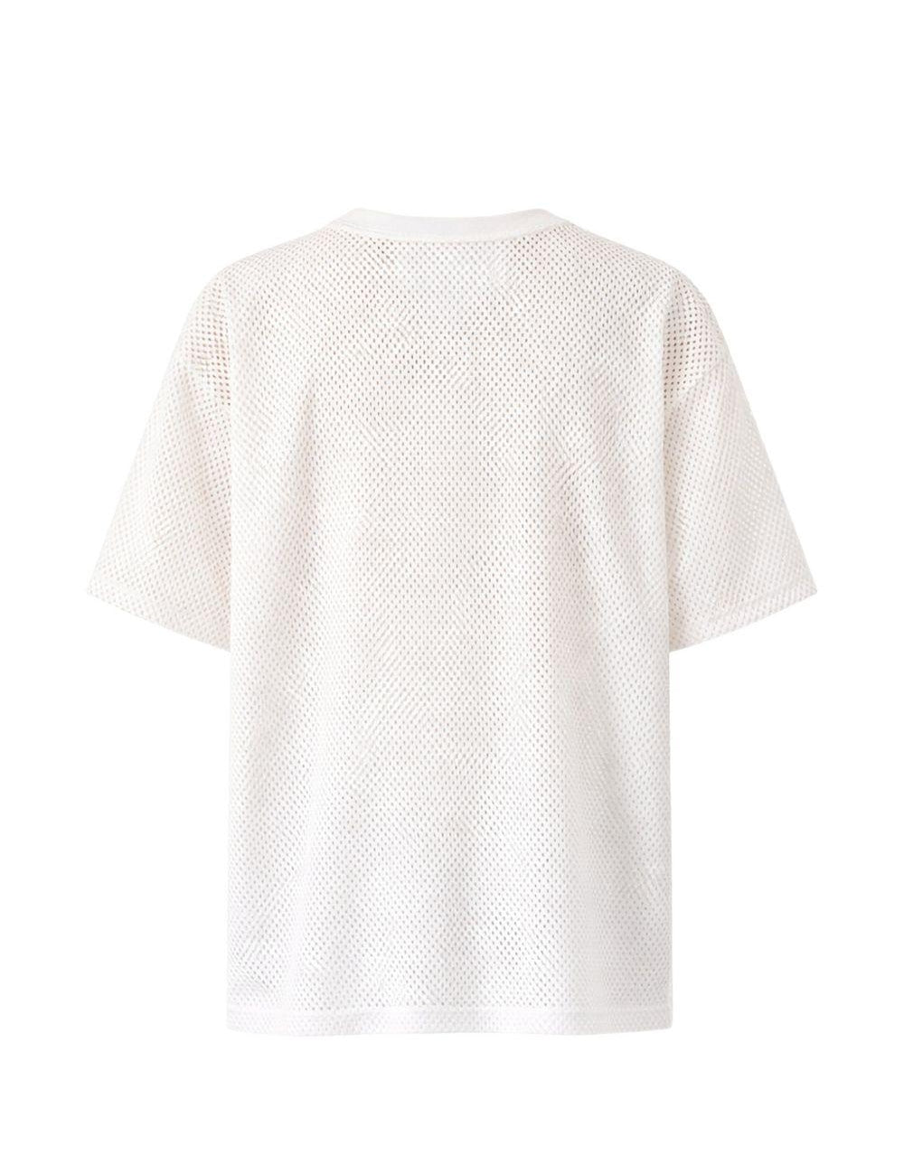 T-shirt con logo in bianco The north face - uomo 