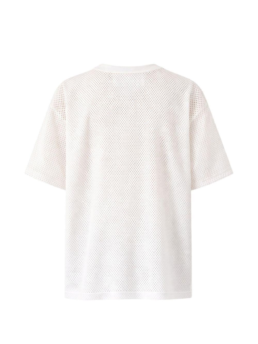 T-shirt con logo in bianco The north face - uomo 
