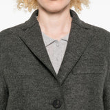 Cappotto con applicazione e bottoni in grigio Harris Wharf London - donna 