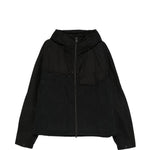 Giacca con cappuccio e zip in nero Y-3 - uomo 
