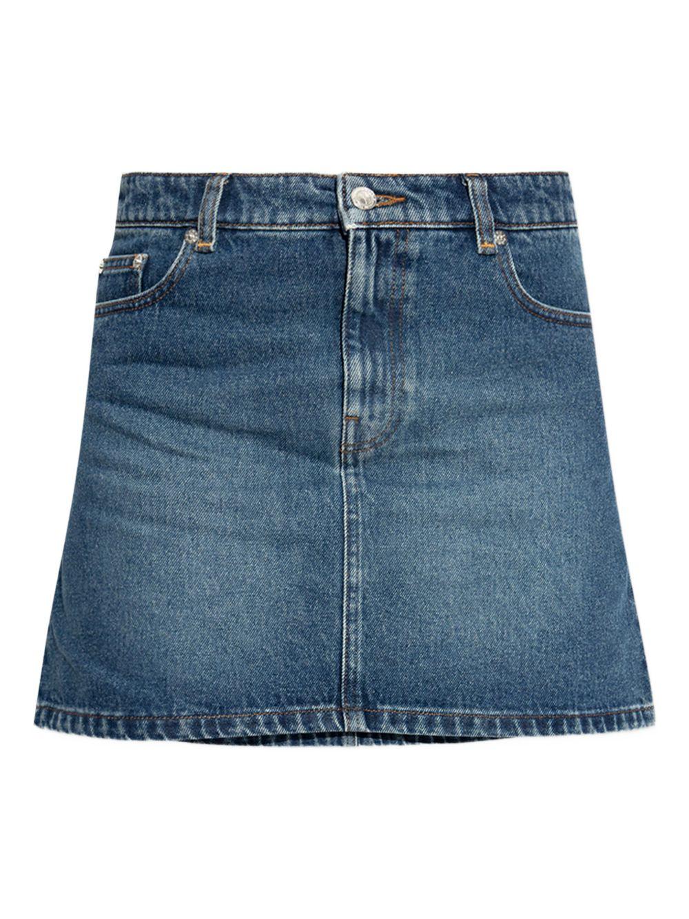 Minigonna Moss in blu A.P.C. - donna 
