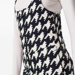 Tuta da sci con fantasia jb in bianco e nero Perfect moment - donna 