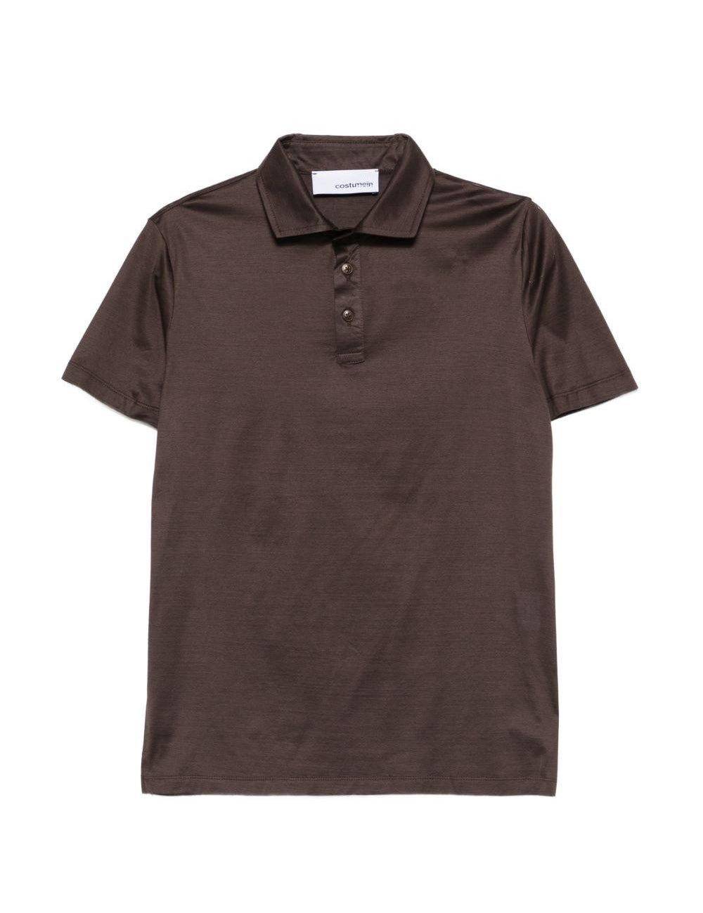 Polo a maniche corte in marrone Costumein - uomo 