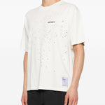 T-shirt girocollo in bianco Satisfy - unisex 