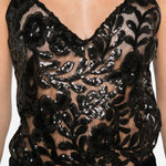 Top con scollo a V in nero Golden goose - donna 