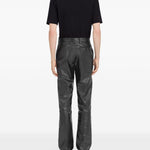 Pantaloni con effetto stropicciato in nero MM6 Maison Margiela - donna 
