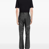 Pantaloni con effetto stropicciato in nero MM6 Maison Margiela - donna 
