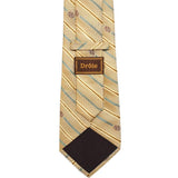 Cravatta a righe con monogramma in giallo Drole de monsieur - uomo 