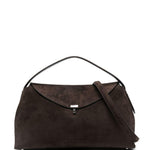 Borsa a mano t-lock in marrone toteme - donna 