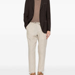 Pantaloni con coulisse e pieghe in beige Briglia 1949 - uomo 