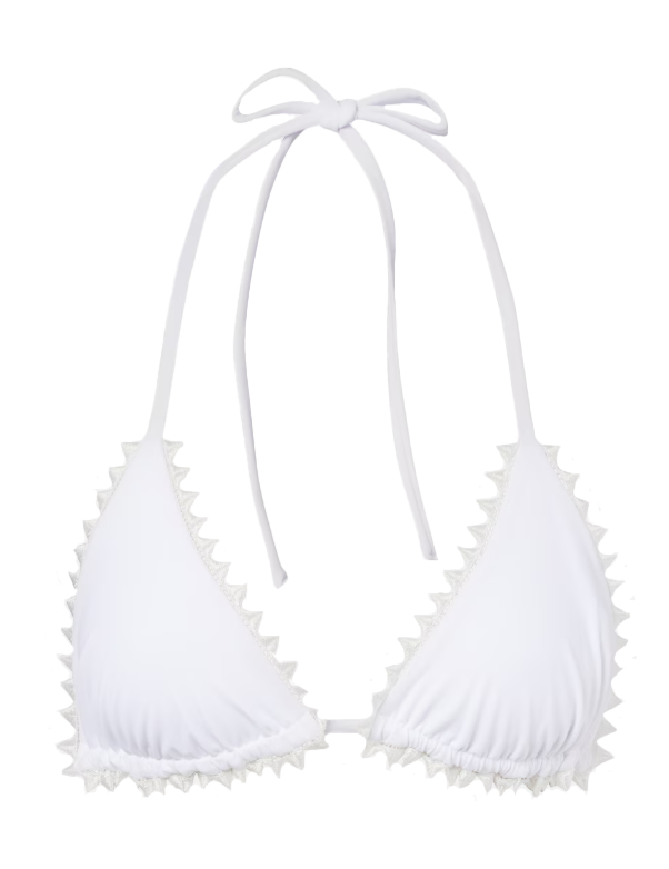 Top bikini a triangolo in bianco Jacquemus - donna 