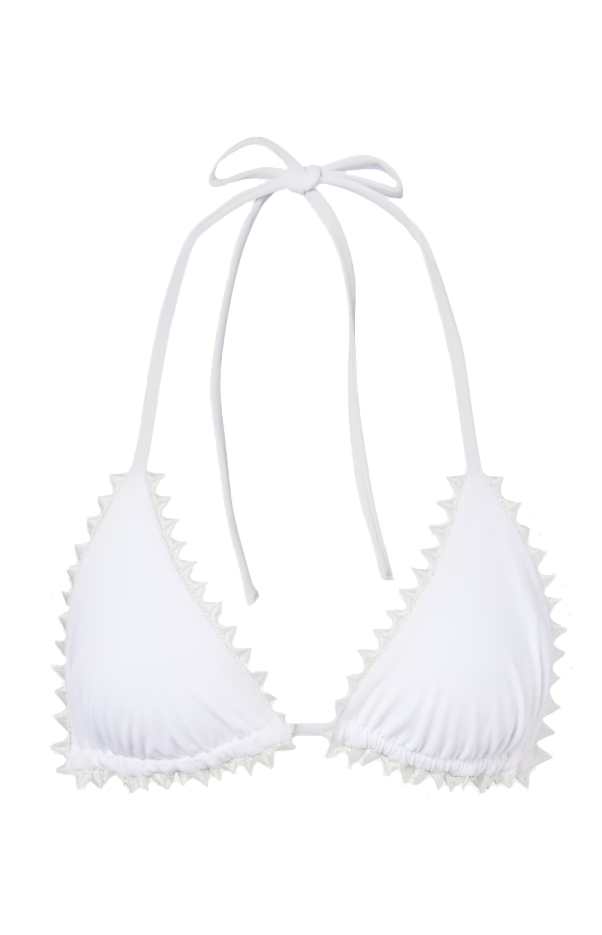 Top bikini a triangolo in bianco Jacquemus - donna 