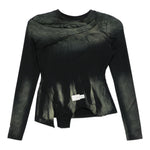 Top asimmetrico con logo in blu Feng chen wang - donna 
