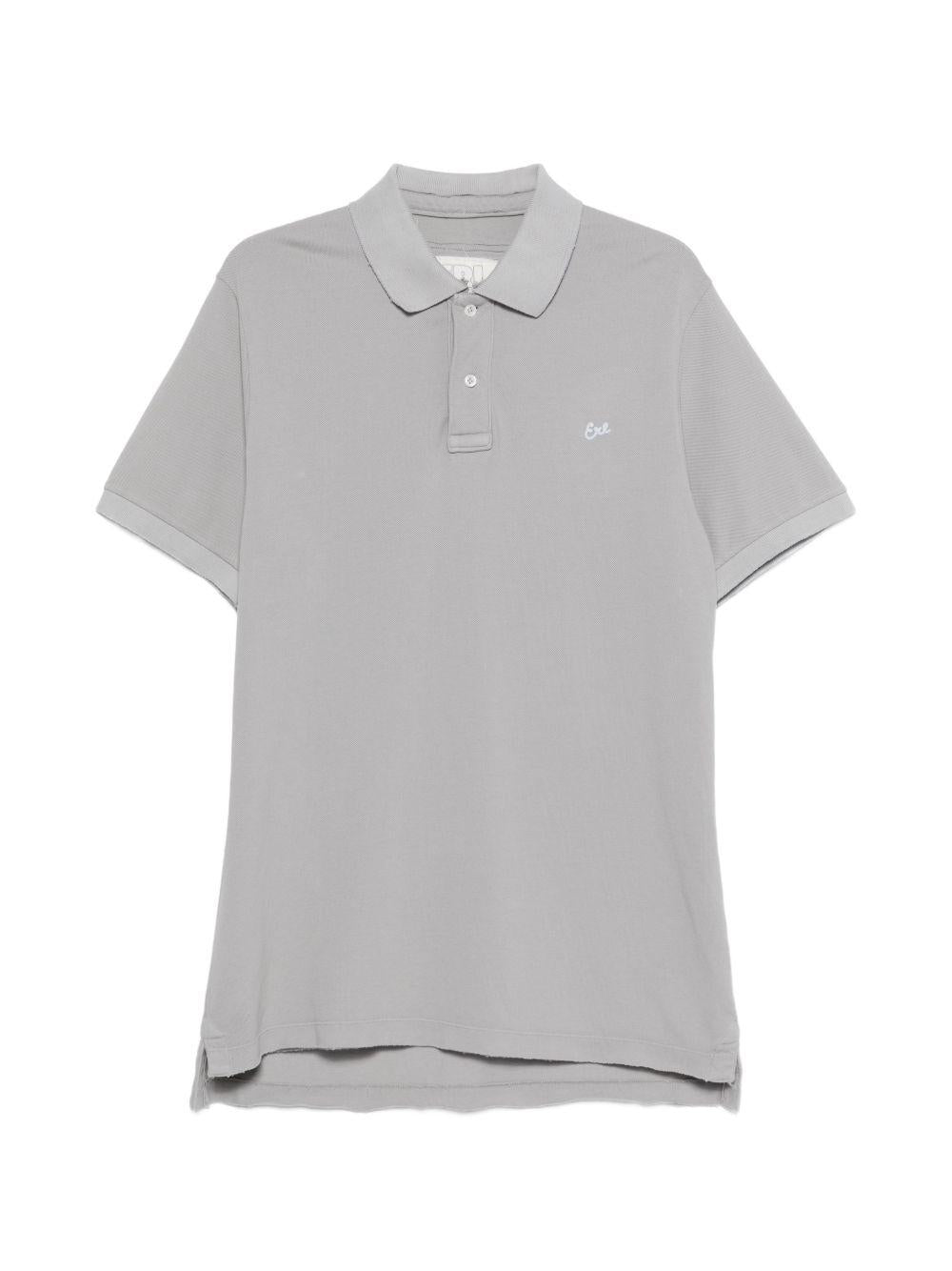 Polo con bottoni in grigio Erl - unisex 