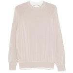 Maglia con design a strati in beige Eleventy - uomo 