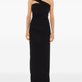 Abito Beach Glass lungo drappeggiato in nero Christopher esber - donna 