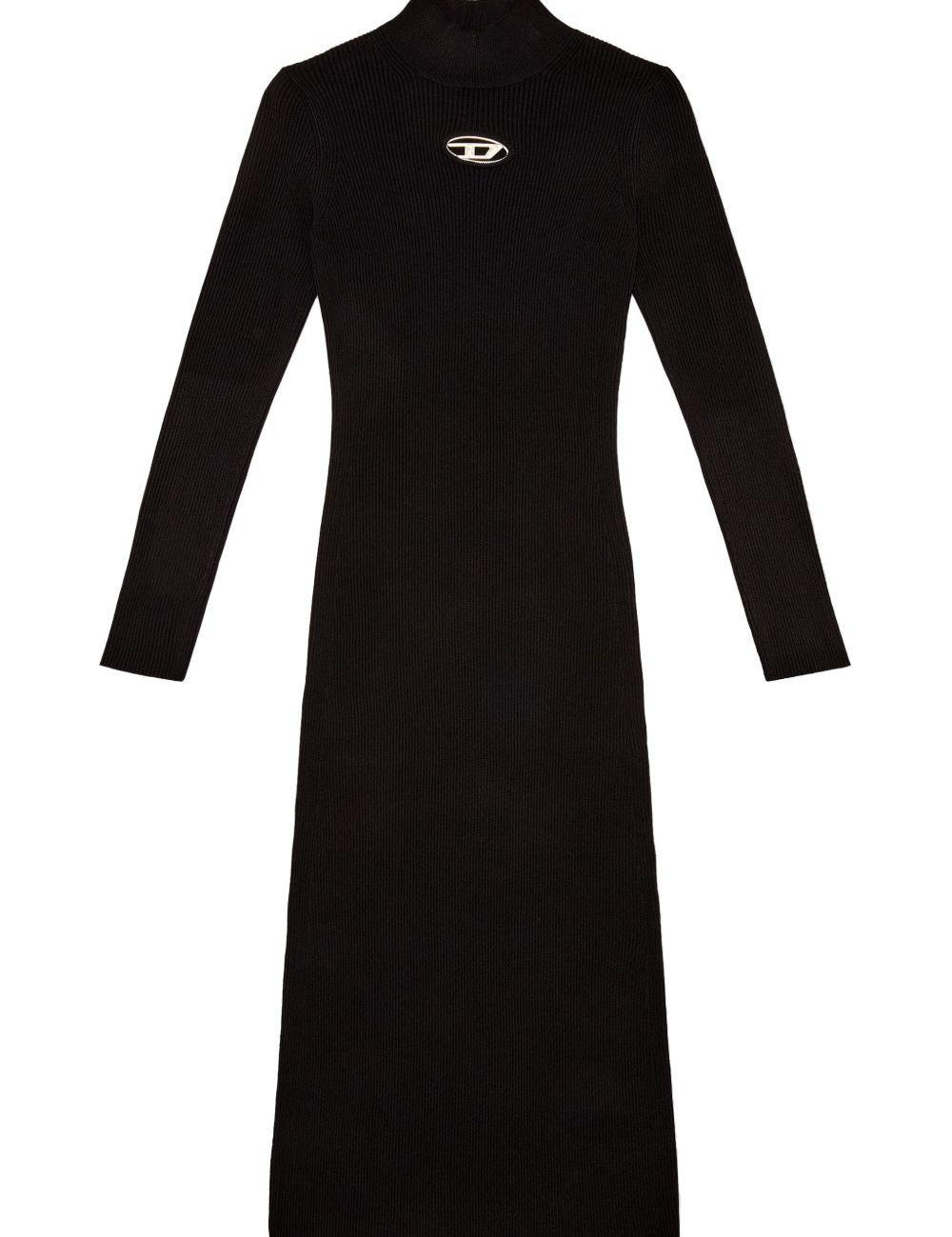 Abito a maniche lunghe con logo m-onervax in nero Diesel - donna 