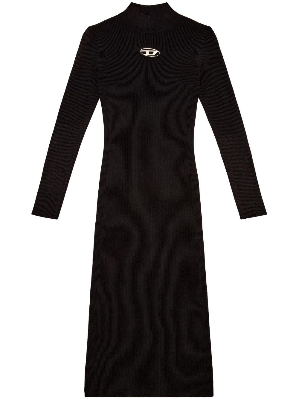 Abito a maniche lunghe con logo m-onervax in nero Diesel - donna 
